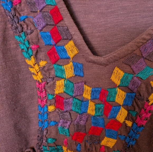 Anthropologie Knit Embroided Blouse - Picture 4 of 12